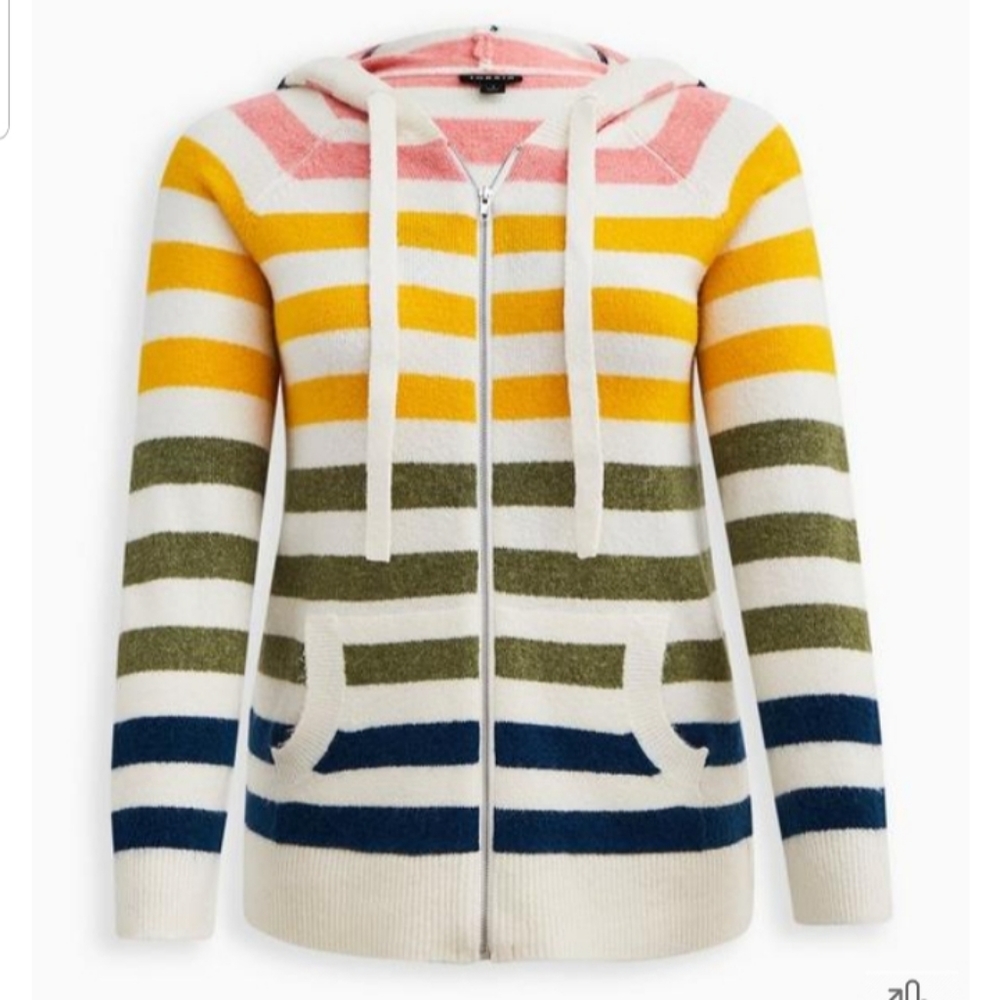 Torrid Vegan Cashmere Cardigan Hooded Sweater
